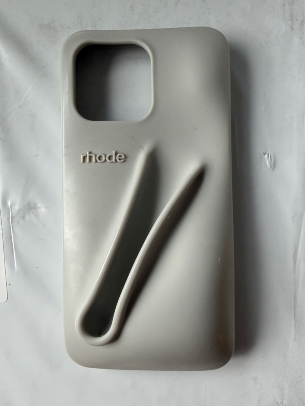 RHODE Soft Silicone Phone Case - Light Gray
